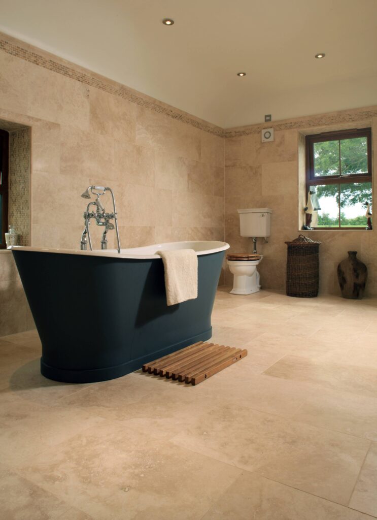 Travertine Tile Bathroom